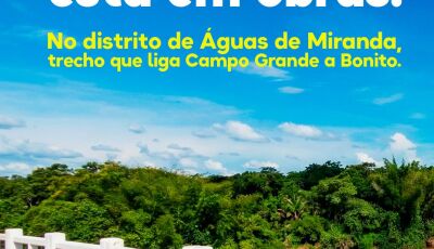 Ponte da MS-345 está em obras 