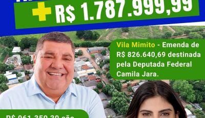 Bonito investimento de mais de R$ 1,7 milhão para obras de pavimentação e drenagem  