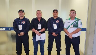 Guardas Municipais participam de Fórum Estadual de Mobilidade e Segurança Viária em Campo Grande.