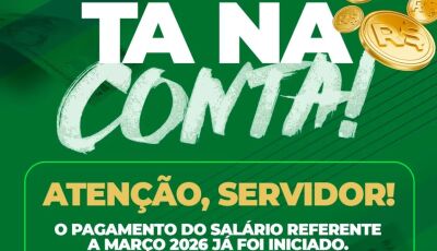 Prefeitura informa que o salário já está disponível para saque