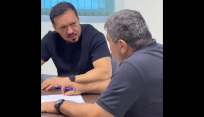 Josmail Rodrigues recebe deputado estadual Lucas de Lima