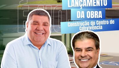 Bonito avança: prefeito anuncia lançamento de Centro de Convivência com presença de senador