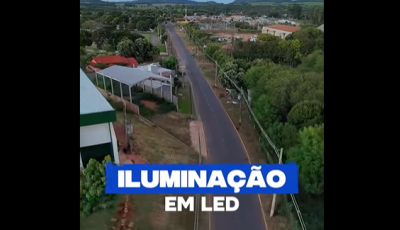 Veja o vídeo: rua Cândido Luiz Braga recebe instalação de lâmpadas de LED