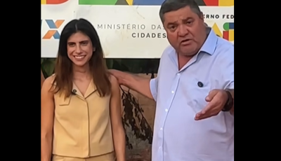 Camila Jara visita Bonito e acompanha obras de quase R$ 1,8 milhão ao lado de prefeito