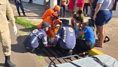 Mãe e filha são atropeladas e criança tem ferimentos graves em MS