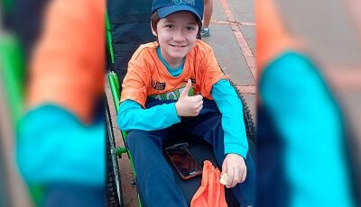 Família amplia campanha para tratamento de criança de 11 anos com distrofia de Duchenne 