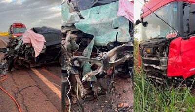 Jovem morre em grave acidente entre carro e caminhão-tanque 