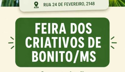 Feira Criativa de Bonito chega à 9ª edição com música ao vivo, gastronomia e valorização da produção