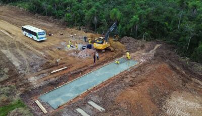 Obras no Anel Viário seguem a todo vapor em Bonito