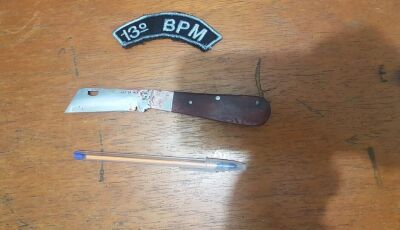 Adolescente é encontrado com canivete 'para proteção' dentro de escola 