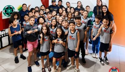 Guarda Municipal e Demtrat encerram ações do Maio Amarelo com palestra educativa na Escola Renovo