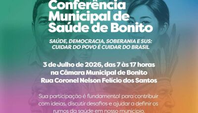 10ª Conferência Municipal de Saúde de Bonito será realizada no dia 3 de julho