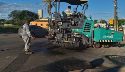Obras de manutenção melhoram tráfego em cruzamento movimentado de Bonito