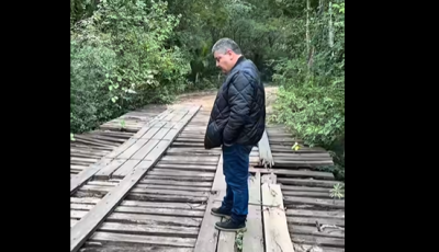 Josmail vistoria  pontes da área rural em Bonito
