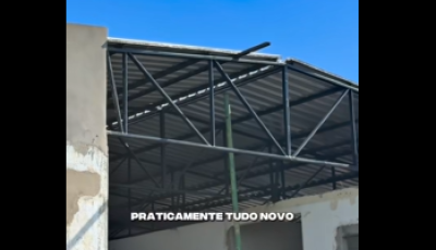 Reforma da Escola Municipal Ozório Jacques avança no Assentamento Guaicurus, em Bonito