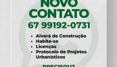 Prefeitura divulga novo contato do Departamento de Engenharia