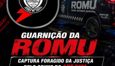 Em menos de uma semana, ROMU captura o segundo foragido por estupro de vulnerável em Bonito