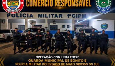 Guarda Municipal e PM intensificam fiscalização contra venda de álcool a menores e consumo de drogas