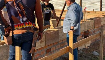 Josmail acompanha andamento das obras do novo Centro de Convivência do Idoso