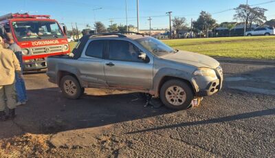 Mulher é atropelada e sofre sangramento no ouvido