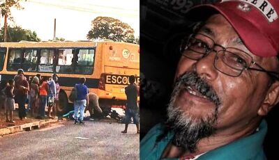 Homem é atropelado por ônibus com a neta em bicicleta elétrica e morre 