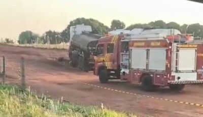Trabalhador cai dentro de caminhão com emulsão asfáltica e morre 