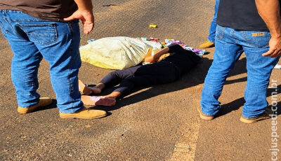 Trabalhadora é atropelada por carreta e morre em MS