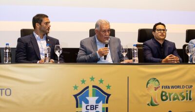 Presidente da CBF, Samir Xaud é homenageado durante agenda institucional em Campo Grande