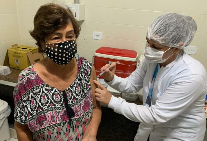 A imunização aconteceu no Posto de Saúde Central