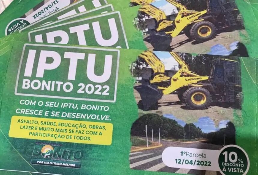 IPTU BONITO 2022