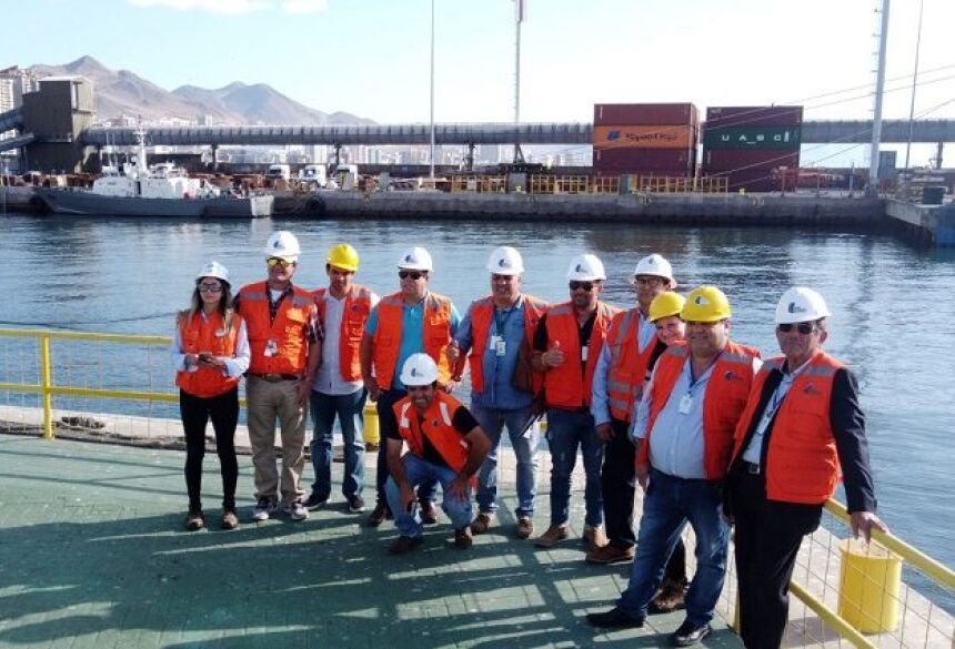 Fotos: Sílvio de Andrade - Foto do destaque: comitiva do MS visita o Porto de Antofagasta