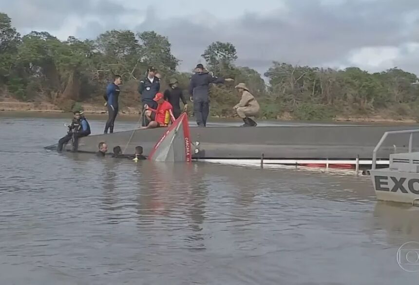 Naufrágio de barco-hotel deixa sete mortos no Pantanal  Foto: Reprodução/JN