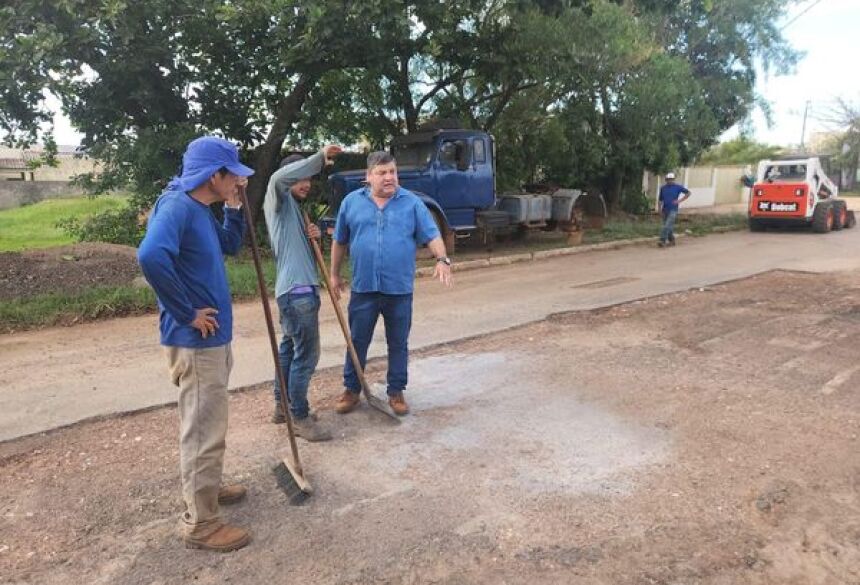 Prefeito conversou com a equipe