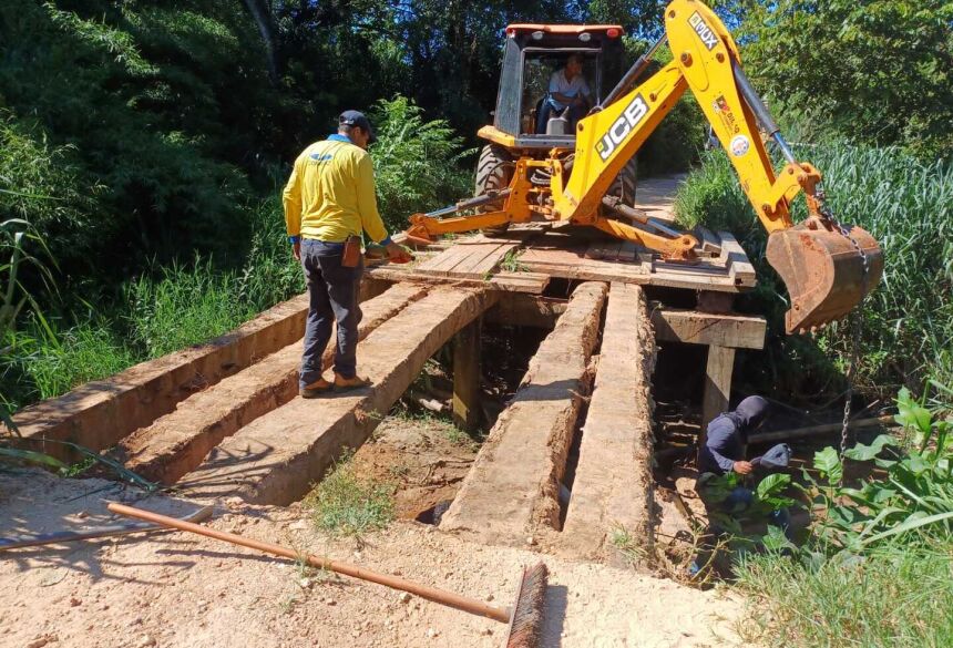 Essa obra é  mais uma que a Prefeitura tem feito na área rural de Bonito