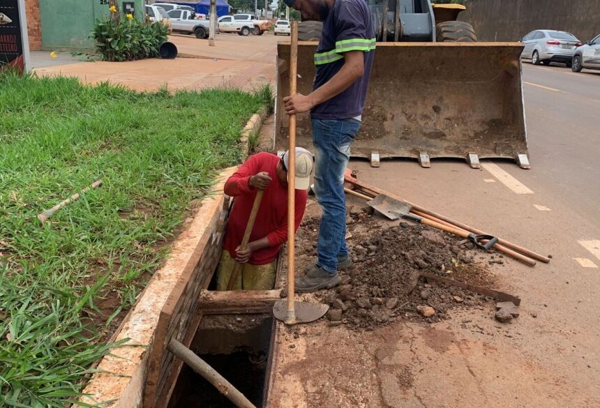 O trabalho foi realizado  para desobstruir a tubulação