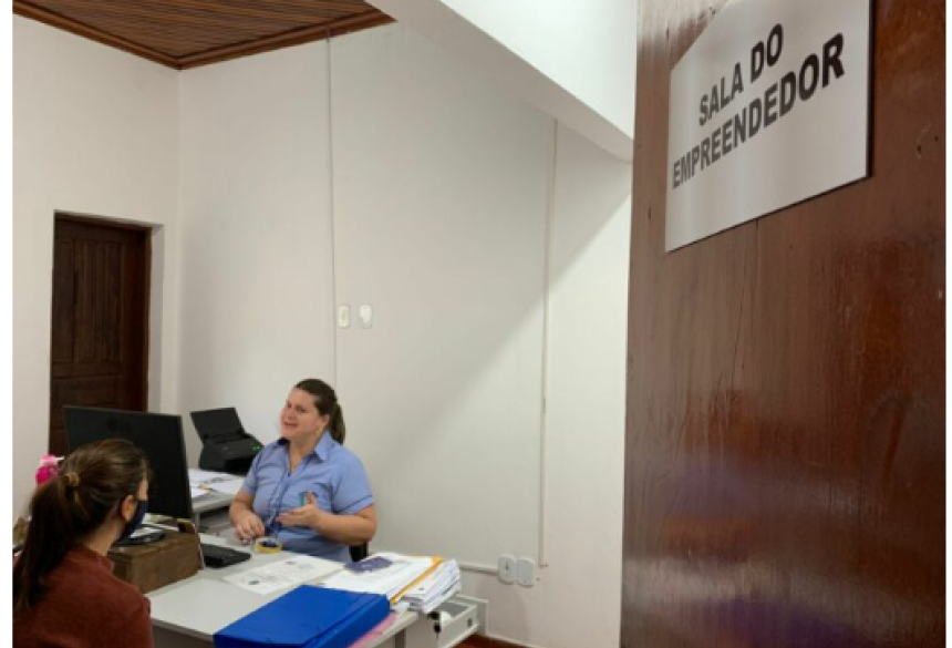 A Sala do Empreendedor também executou oficinas de capacitações sobre o novo emissor de Nota Fiscal e Palestra de Credito.