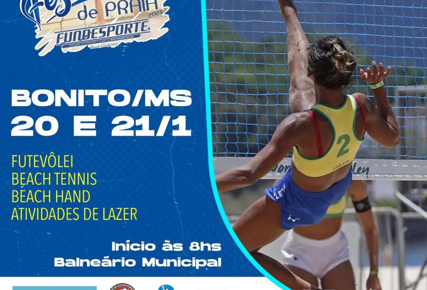 A disputa acontece nas modalidades de futevôlei, beach tennis, beach hand e ainda serão realizadas atividades de lazer