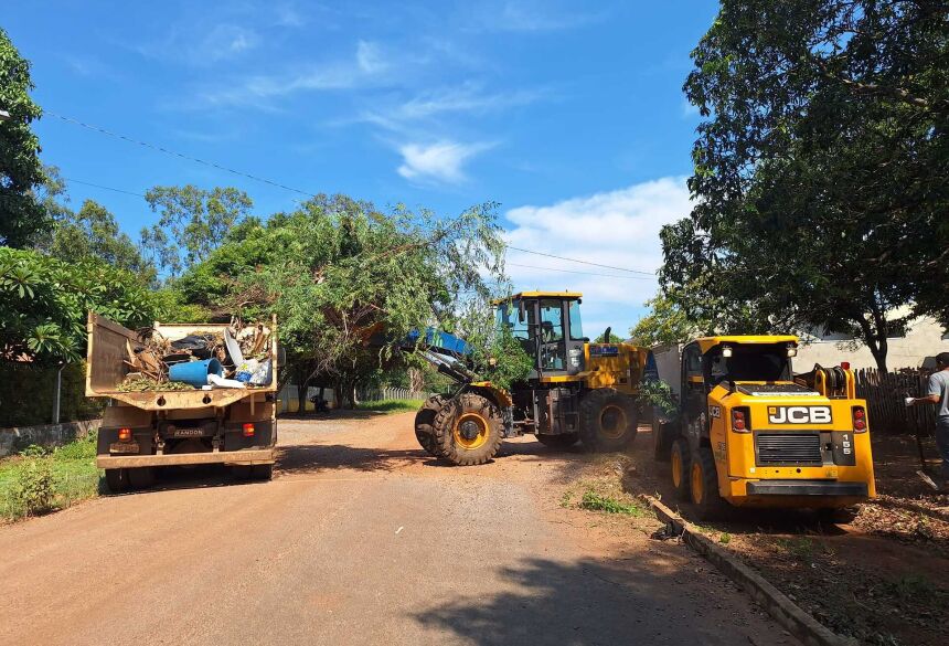 As imagens do trabalho realizado foram publicadas nas redes sociais da prefeitura