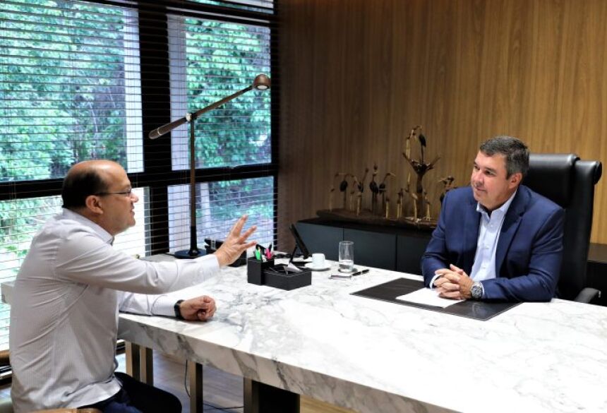 Em reunião com o vice-governador José Carlos Barbosa  Barbosinha 