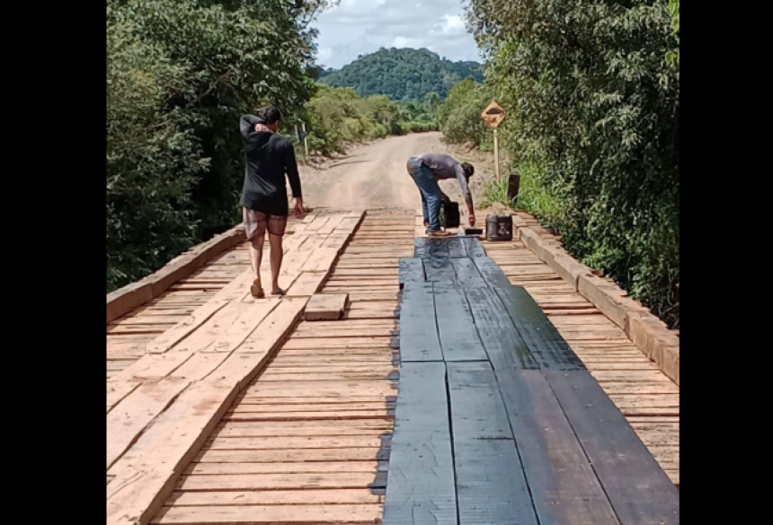 A imagem do trabalho realizado foi publicada no facebook da prefeitura da cidade