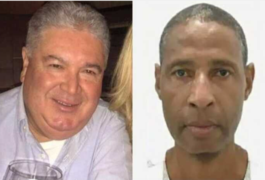 José Roberto, que está à direita da foto, atirou três vezes na cabeça vítima antes de fugir do local.