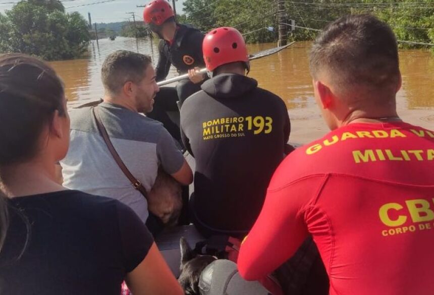 As cidades gaúchas que recebem o apoio dos bombeiros e dos policiais militares de MS, São Leopoldo e Canoas