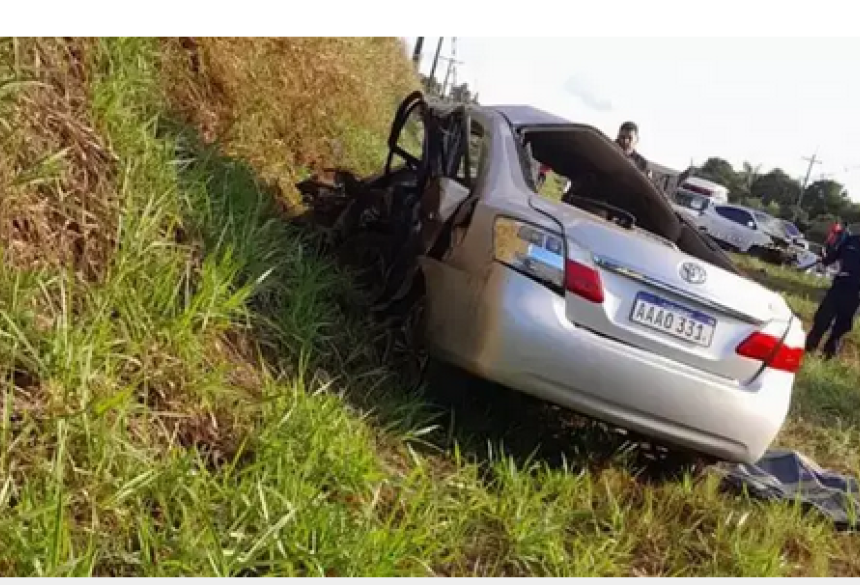 Os quatro mortos estavam no Toyota e moravam no distrito de La Paloma