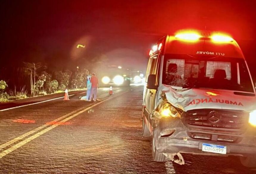 O motorista não teve tempo frear e acabou atropelando o homem