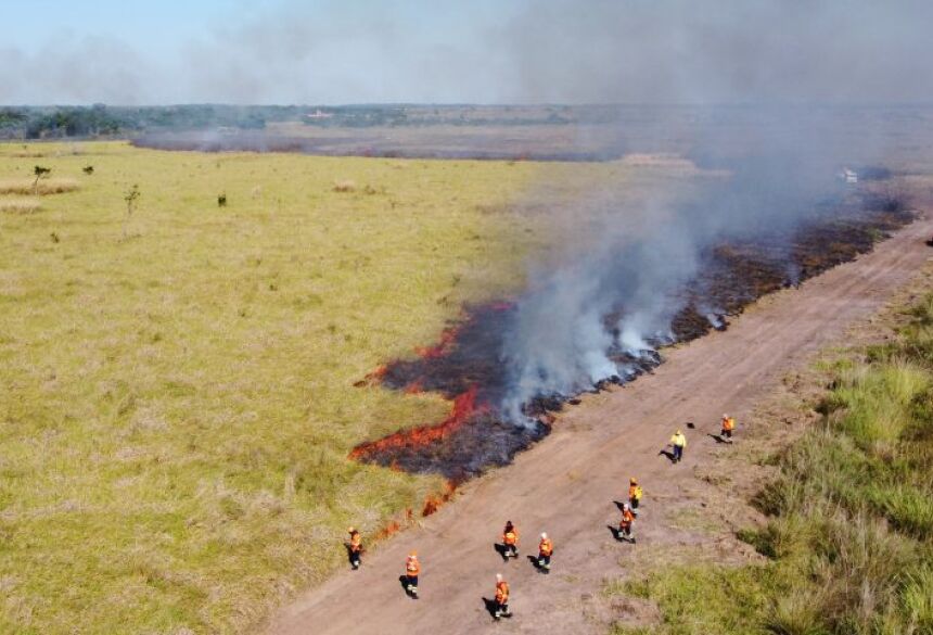 Com a decretação de Emergência Ambiental, na sequência foi liberada a construção de aceiros, ou faixas de terreno sem vegetação