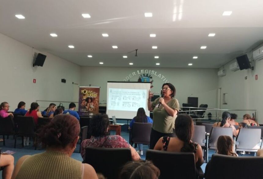 A agenda do Agosto Lilás começou em Porto Murtinho, durante o 1&ordm; Encontro da Rede de Apoio de Políticas Públicas para Mulheres