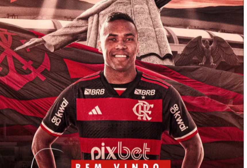 O jogador assinou seu contrato com o Flamengo nesta segunda-feira, depois de reunião com o vice de futebol Marcos Braz