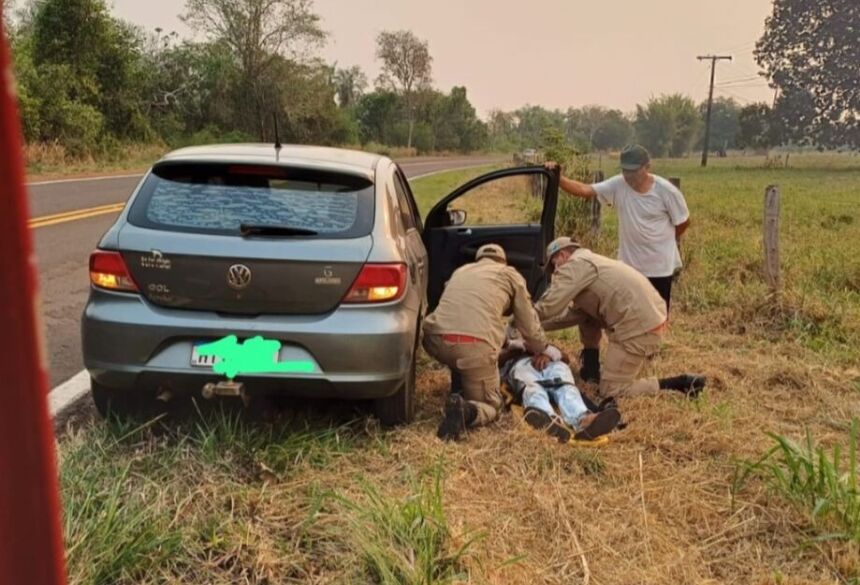 Ele estava lúcido e consciente, porém mostrava sintomas preocupantes