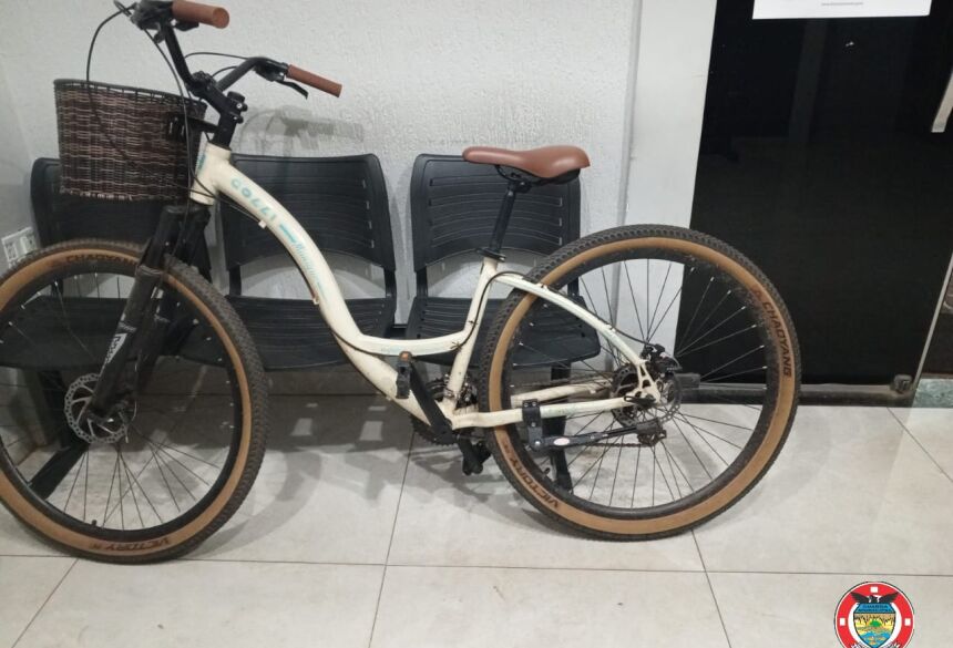 Um indivíduo havia furtado uma bicicleta no estacionamento do Hospital Darci João Bigaton