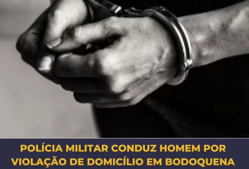 O homem correu para averiguar a situação e conseguiu identificar um indivíduo que tentava fugir pelo quintal